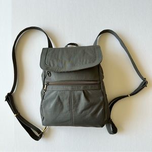 Travelon Anti-theft Signature Slim Backpack Purse Bag Canvas adjustable